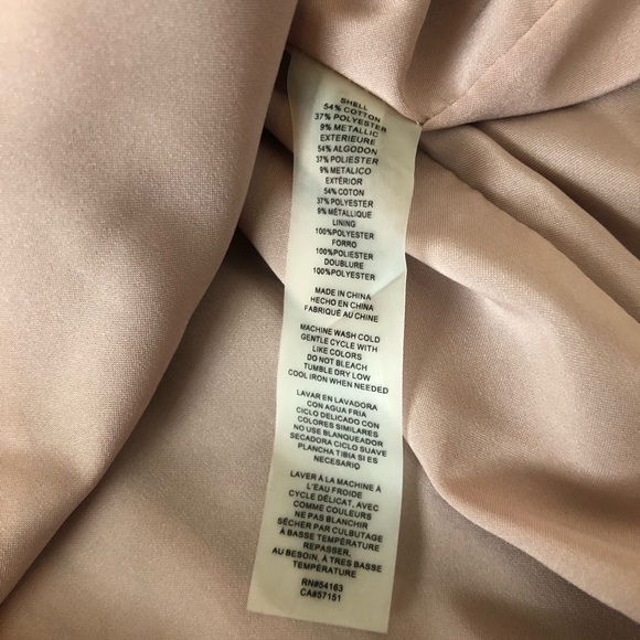 Vince Camuto Jacquard Fit Flare Blue Gold Dress - Picture 8 of 8